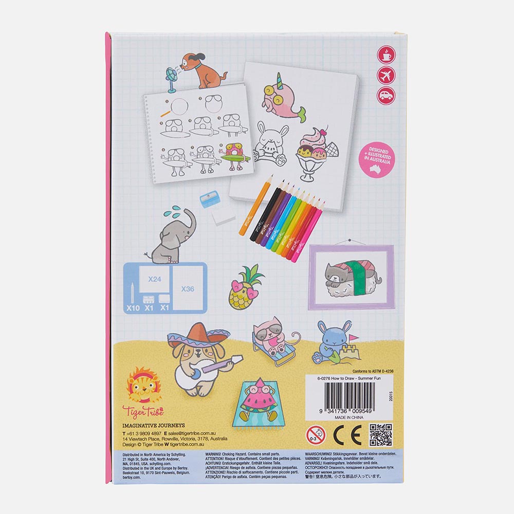 Tiger Tribe - Tegnesæt - Lær at tegne - Summer Fun