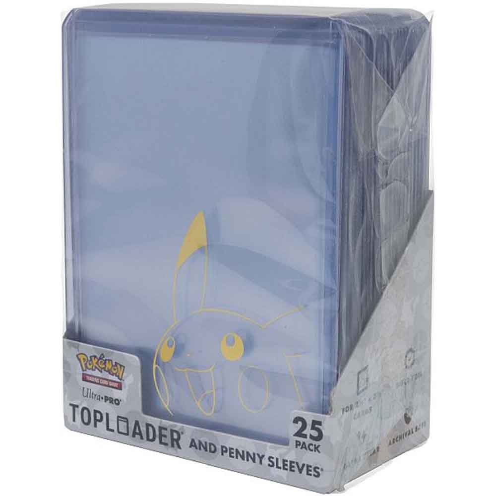 Ultra Pro - Pikachu Toploader + Penny Sleeve 3" x 4" - 25stk