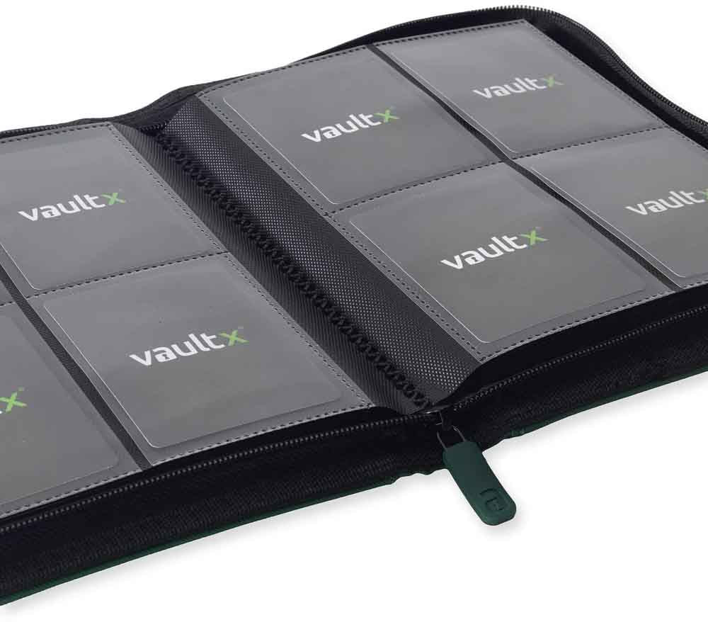 VaultX - 4-Pocket Exo-Tec® Zip Binder - Forest Green