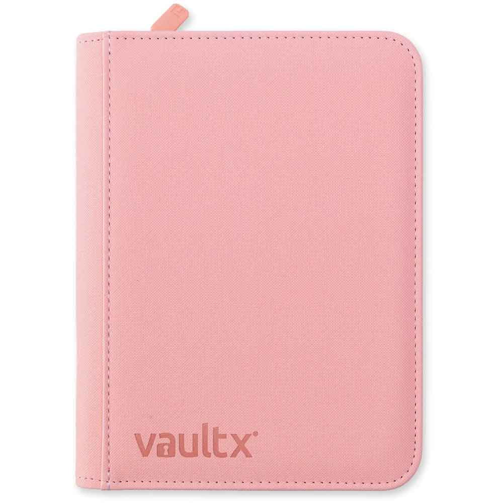 VaultX - 4-Pocket Exo-Tec® Zip Binder - Just Pink