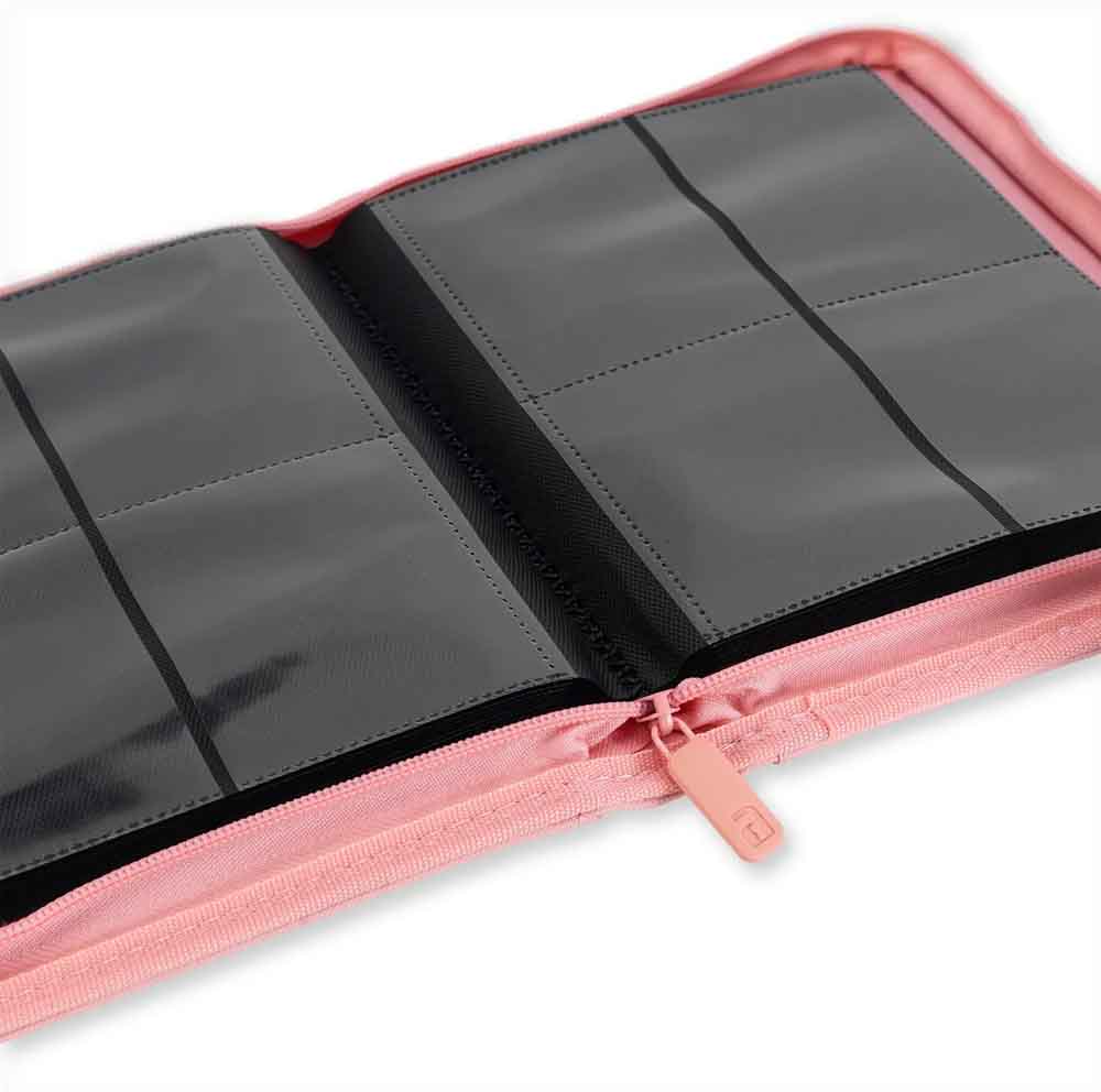 VaultX - 4-Pocket Exo-Tec® Zip Binder - Just Pink