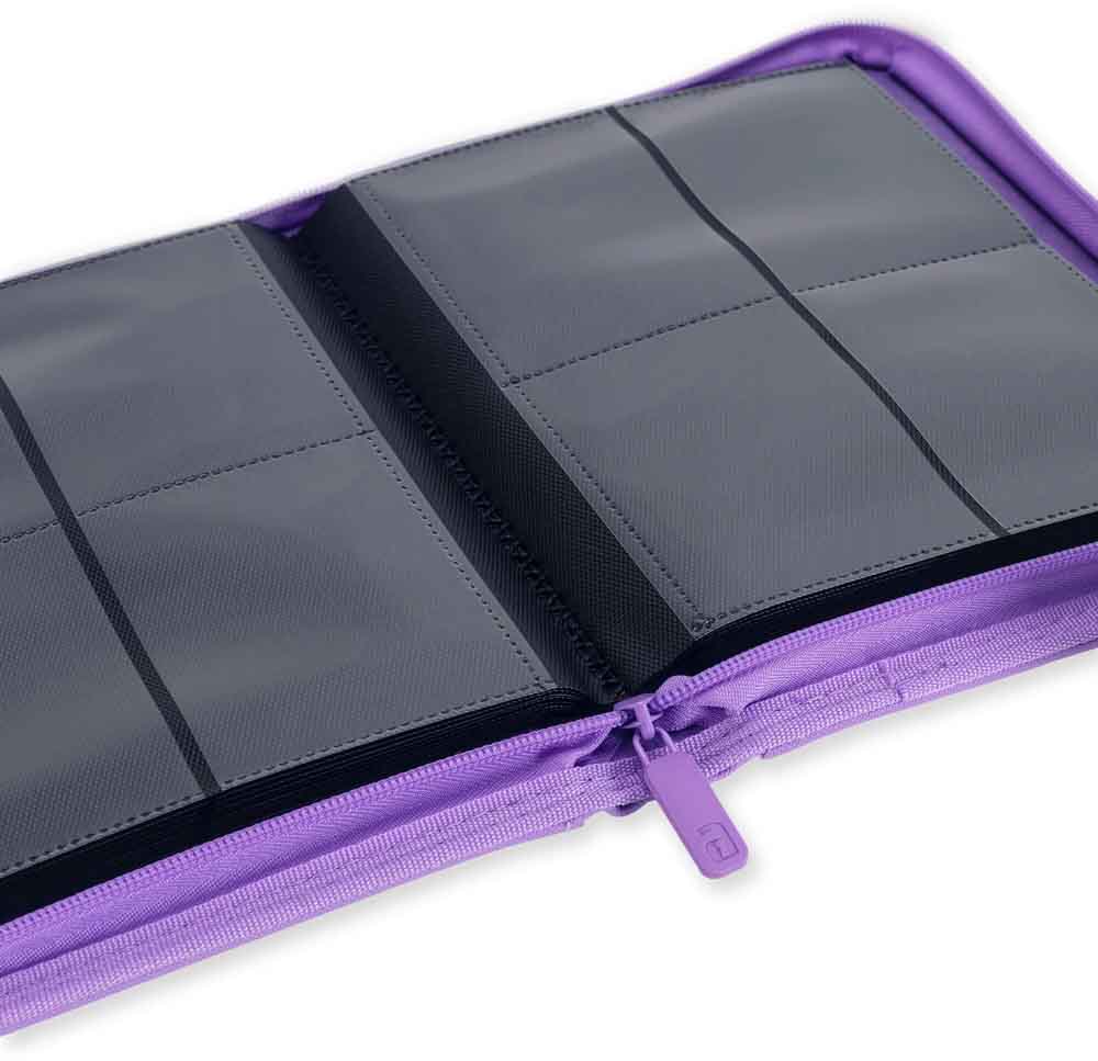 VaultX - 4-Pocket Exo-Tec® Zip Binder - Just Purple