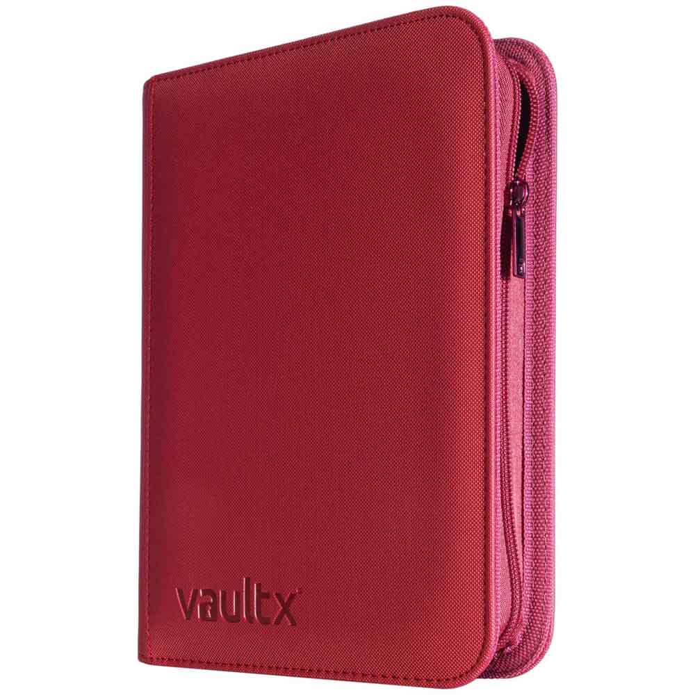 VaultX - 9-Pocket Exo-Tec® Zip Binder - Metallic Red