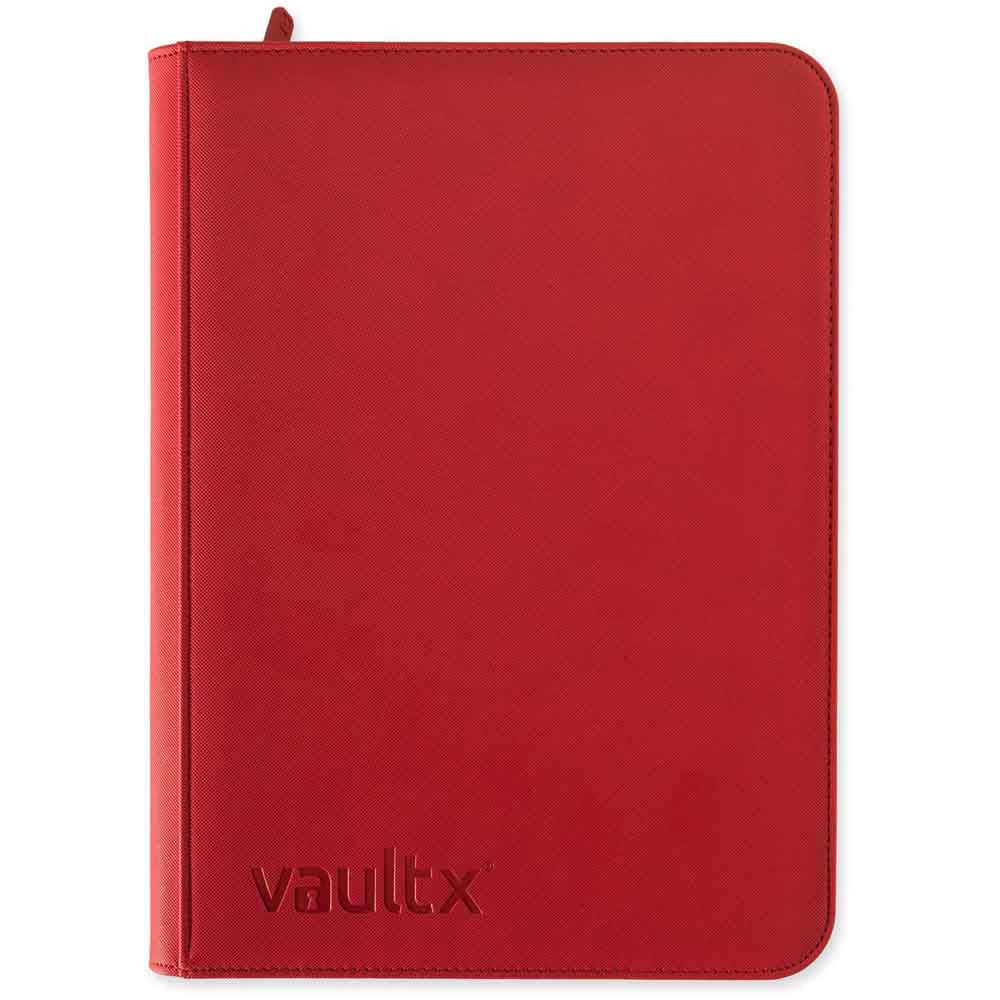 VaultX - 9-Pocket Exo-Tec® Zip Binder - Red