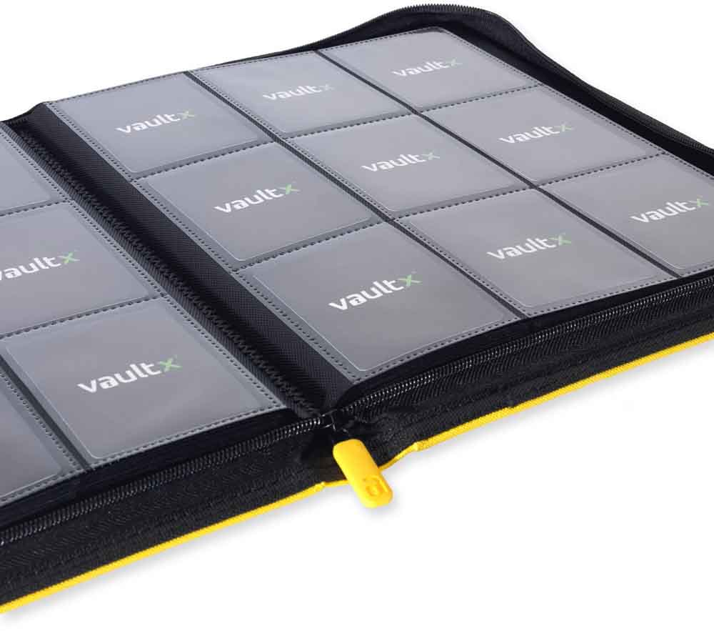 VaultX - 9-Pocket Exo-Tec® Zip Binder - Sunrise Yellow
