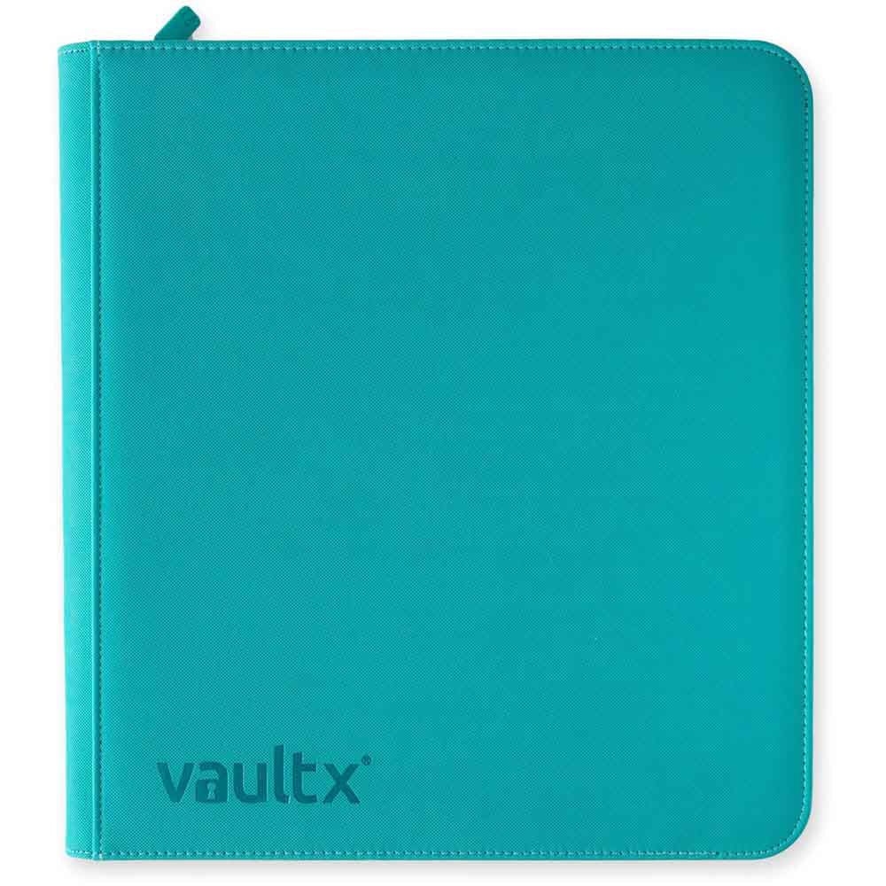 VaultX - 12-Pocket Exo-Tec® Zip Binder - Ocean Blue