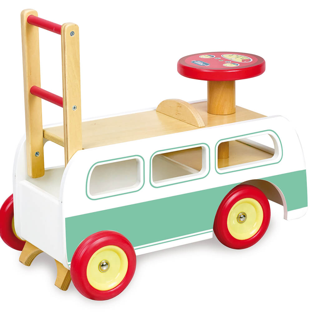 Vilac - Gåvogn - 2 i én retro bus