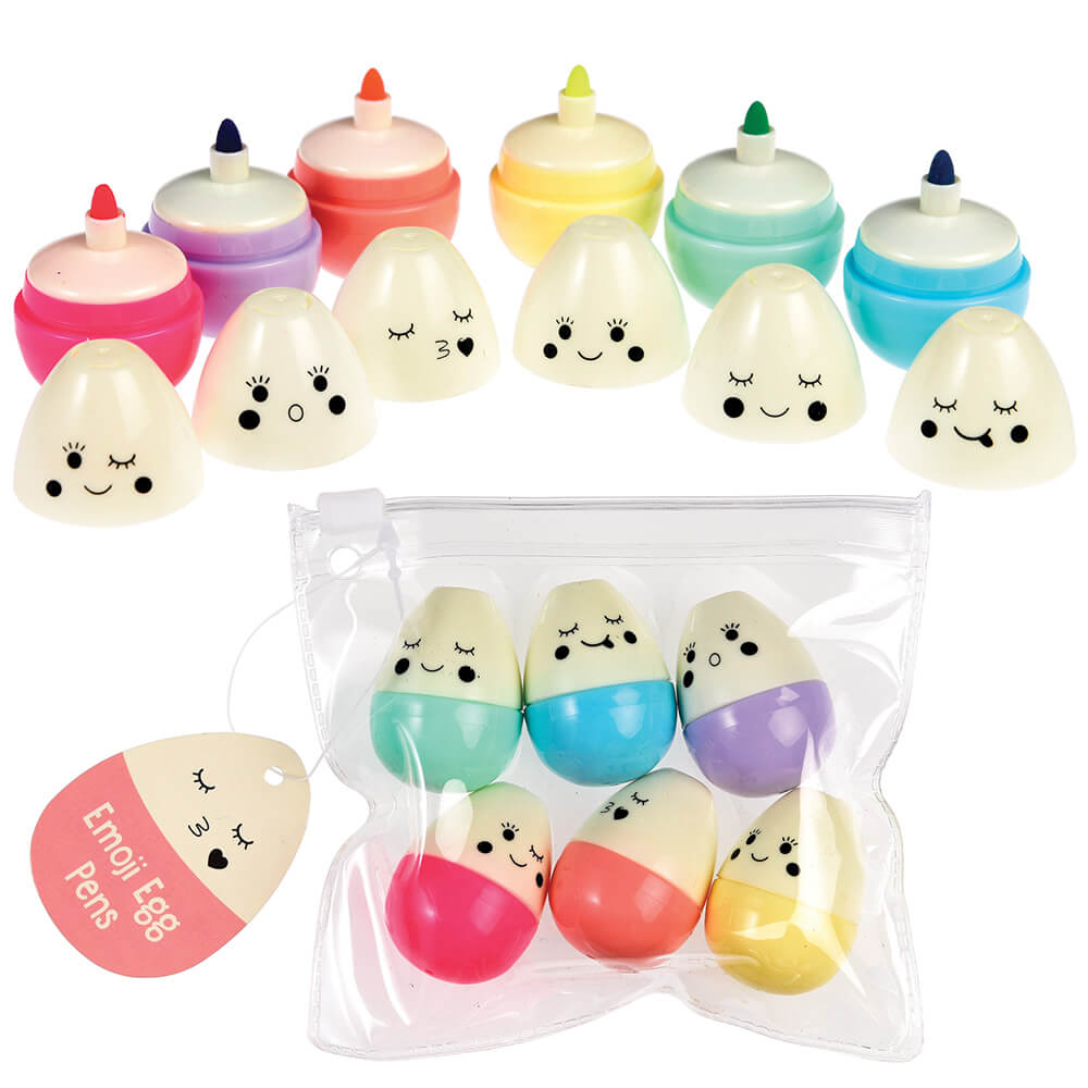 Rex London - Emoji Egg Pens - 6stk
