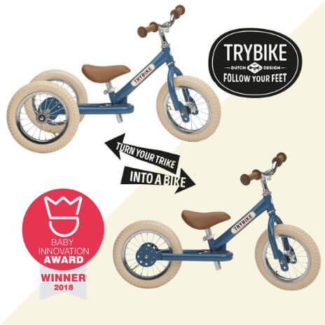 TryBike - Balancecykel - Tre hjul - Blå
