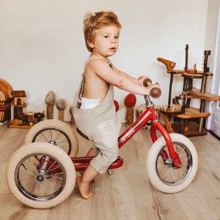 TryBike - Balancecykel - Tre hjul - Rød