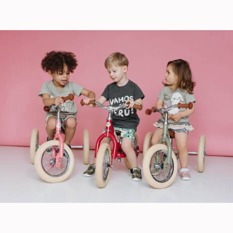 TryBike - Balancecykel - Tre hjul - Rød