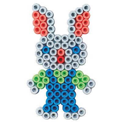 Hama - Maxi 3000 perler og 3 stiftplader - Blå