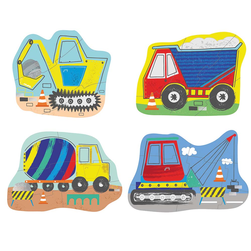 Floss & Rock - Puslespil - Construction - 4 i 1 - 3, 4, 6, 8brk