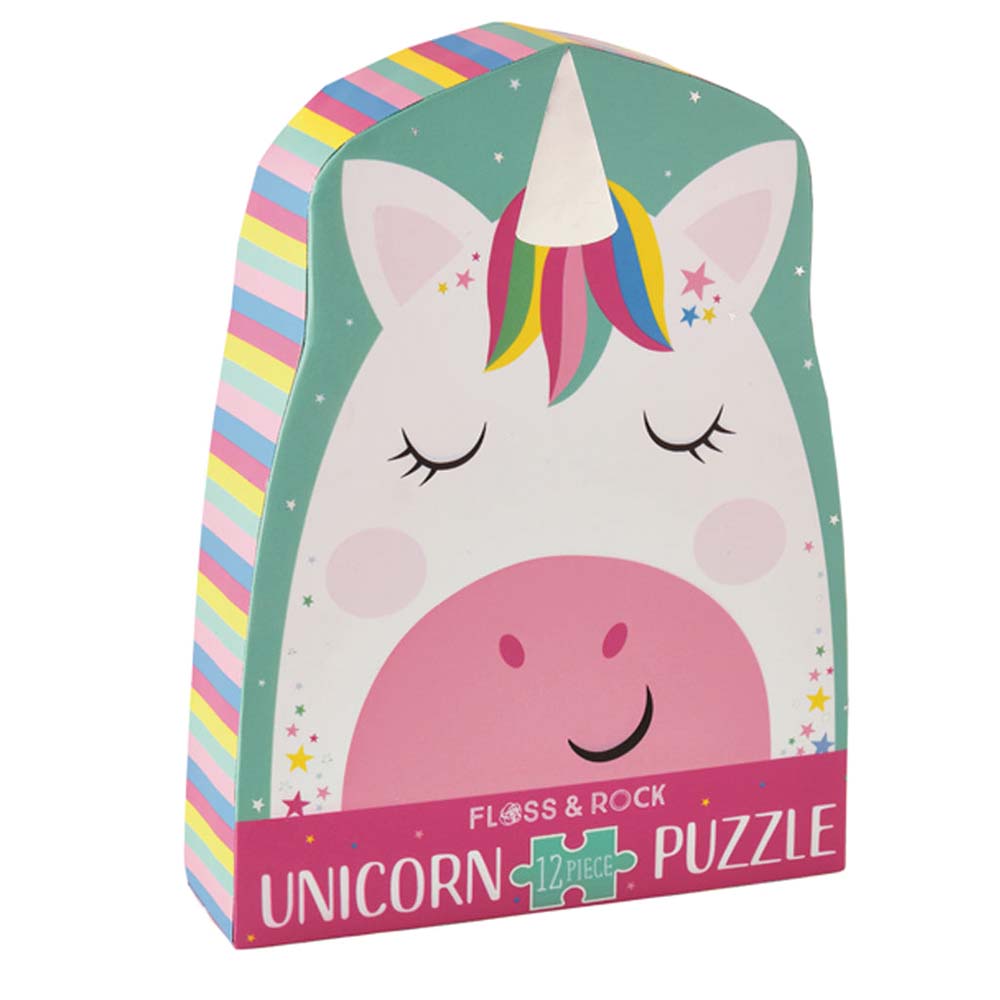 Floss & Rock - Puslespil - Rainbow Unicorn - 12brk