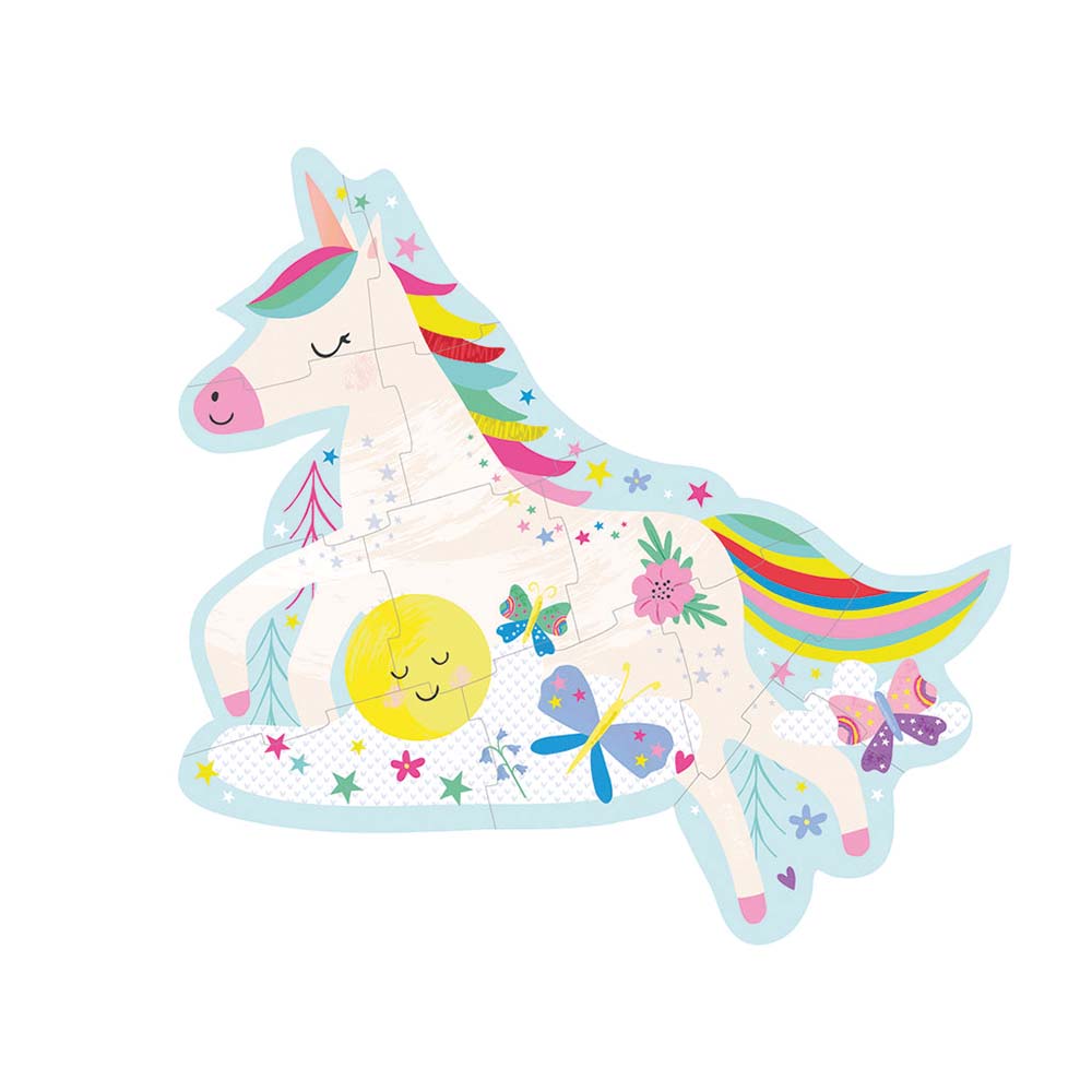 Floss & Rock - Puslespil - Rainbow Unicorn - 12brk