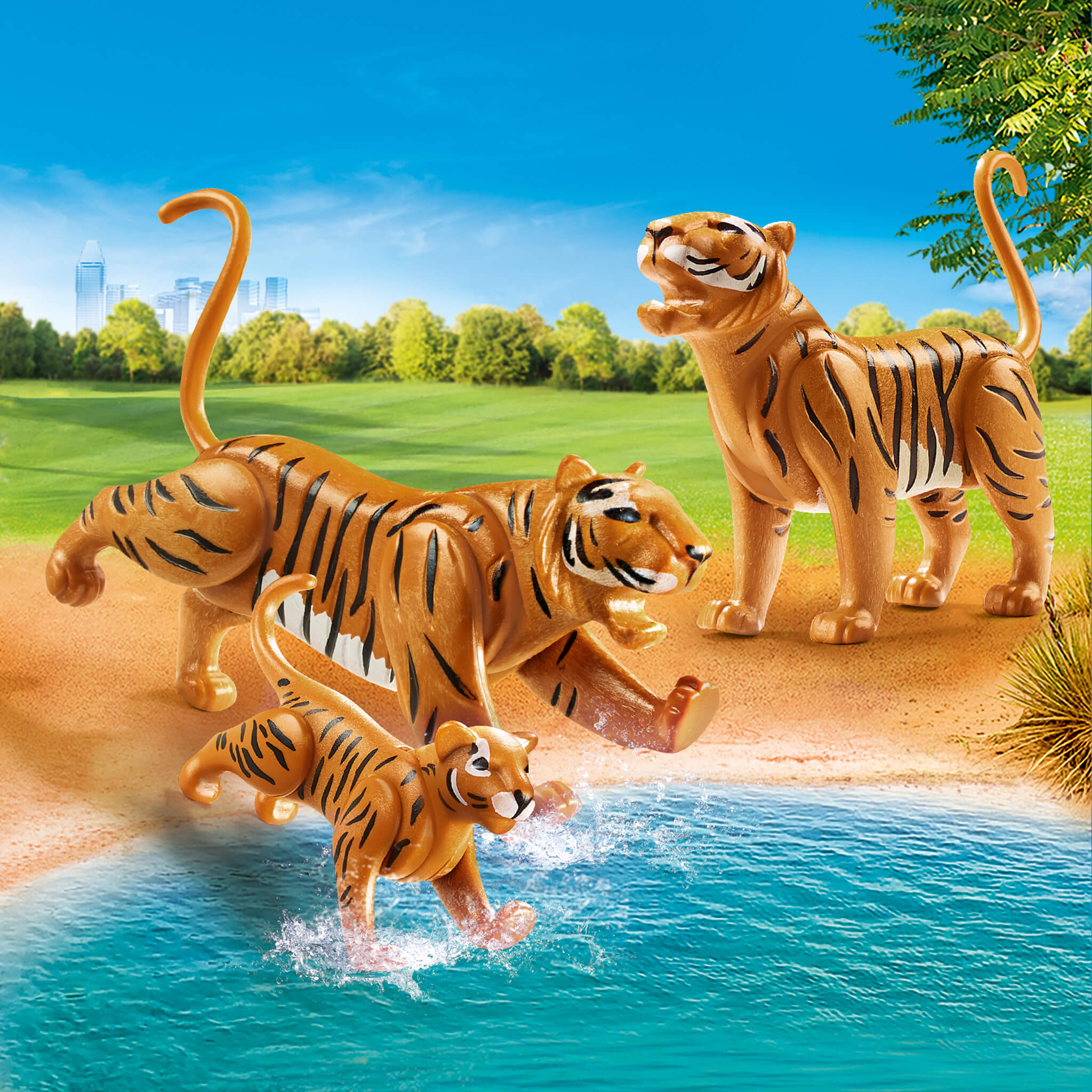 Playmobil - 2 tigre med baby