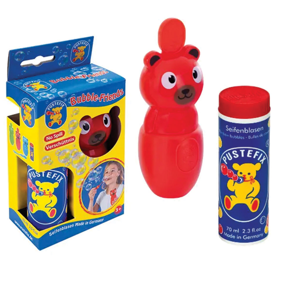 Pustefix - Sæbebobler - Spildfri - Rød - 50ml