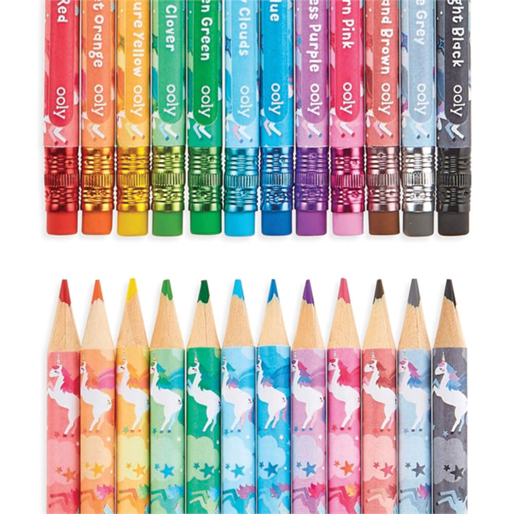 Ooly - Farveblyanter - Unique Unicorns Erasable Colored Pencils- 12stk