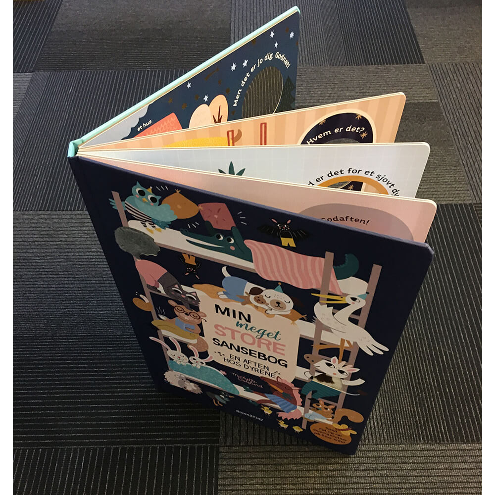 Forlaget Room2Play - Min meget store sansebog - En aften hos dyrene