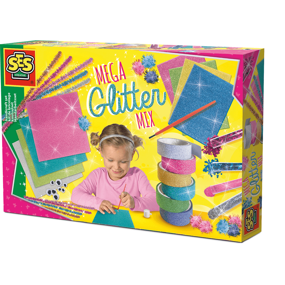 SES Creative - Mega Glitter håndarbejdssæt