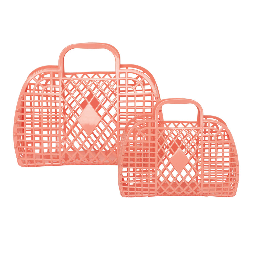 Sun Jellies - Retro Basket - Small - Peach