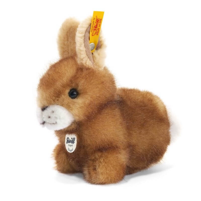 Steiff - Bamse - Hoppel rabbit - brown tipped - 14 cm.