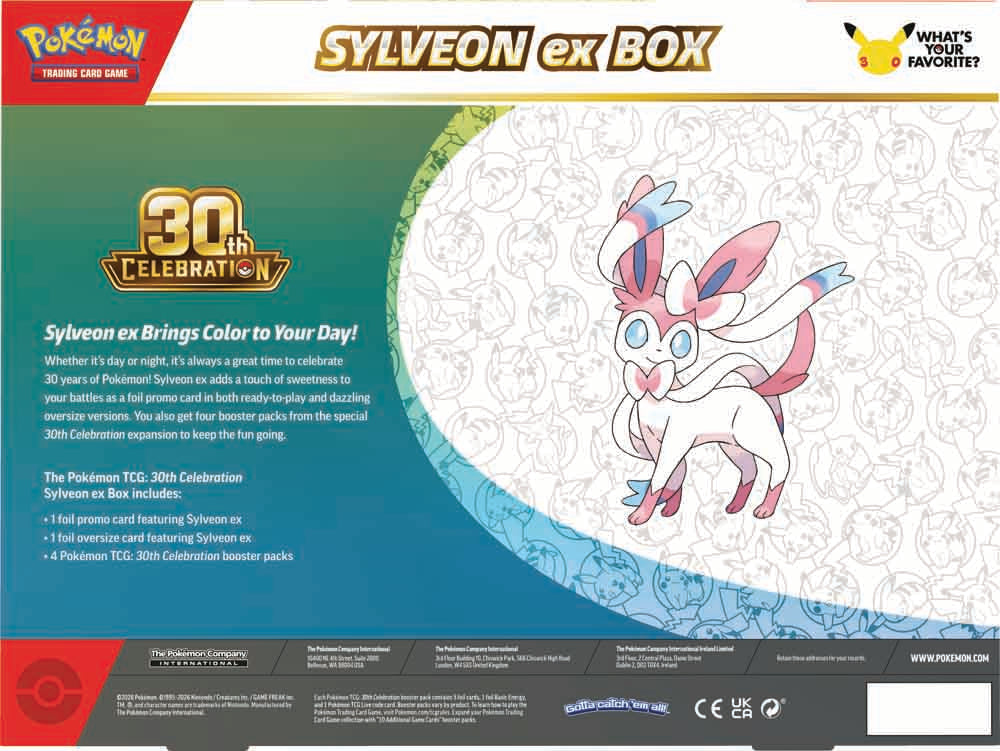 Pokémon – 30th Celebration – Sylveon ex Box