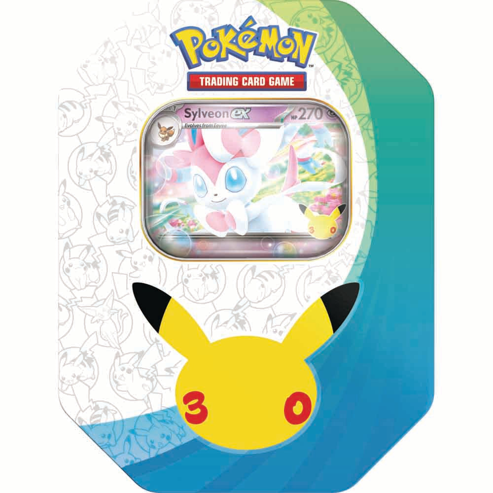 Pokémon TCG – 30th Celebration – Sylveon ex Tin - CLICK N COLLECT ONLY