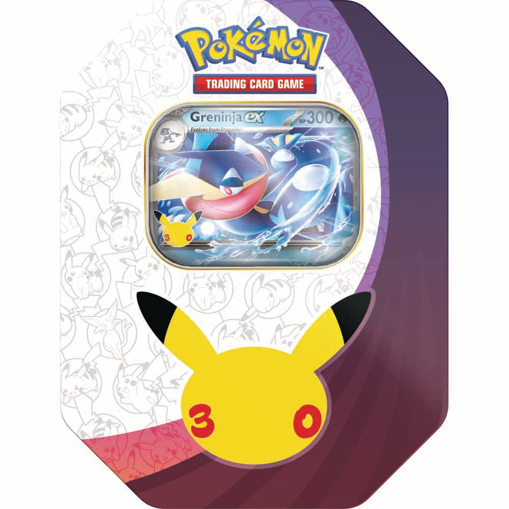 Pokémon TCG – 30th Celebration – Greninja ex Tin - CLICK N COLLECT ONLY