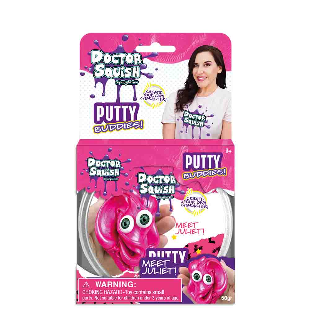 Doctor Squish - Juliet - Pink - Putty Buddies 50g
