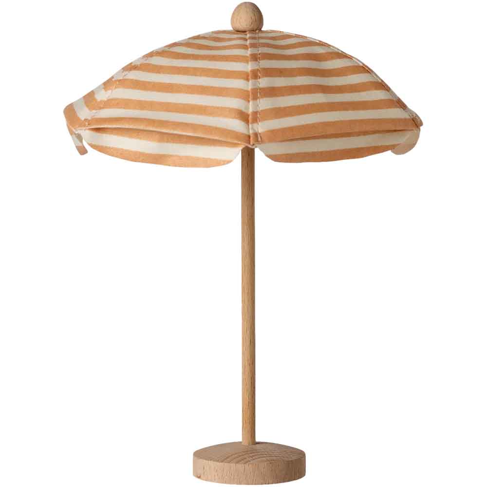 Maileg - Strandparasol, Mus - Lys coral