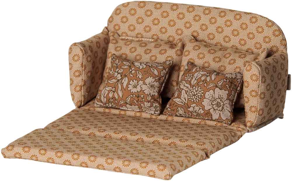 Maileg - Sovesofa, Mus, Stor - Oker