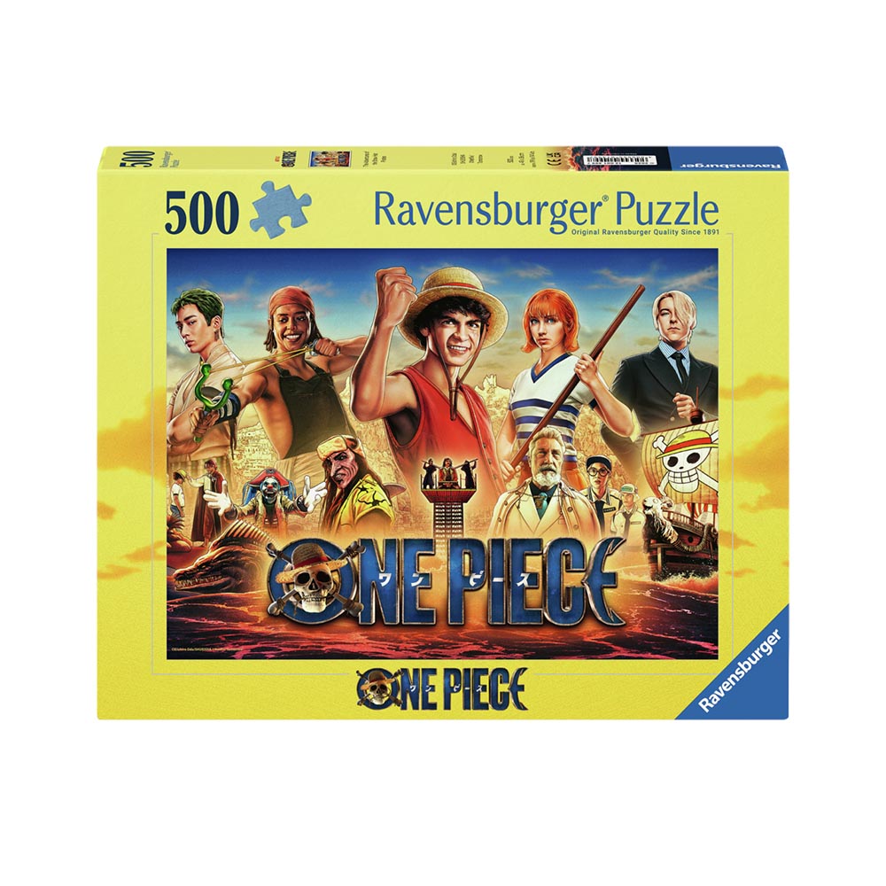 Ravensburger - One Piece The Adventures of the Straw Hat Pirates - Puslespil 500 brikker