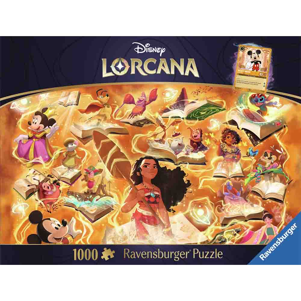 Ravensburger - Disney Lorcana - Glimmers of the Realm: Amber - 1000 brikker