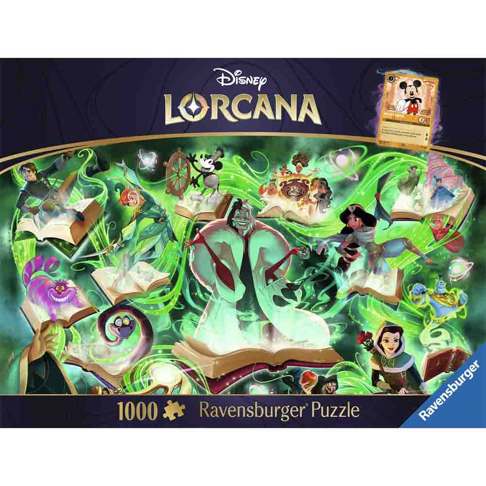 Ravensburger - Disney Lorcana - Glimmers of the Realm: Emerald - 1000 brikker