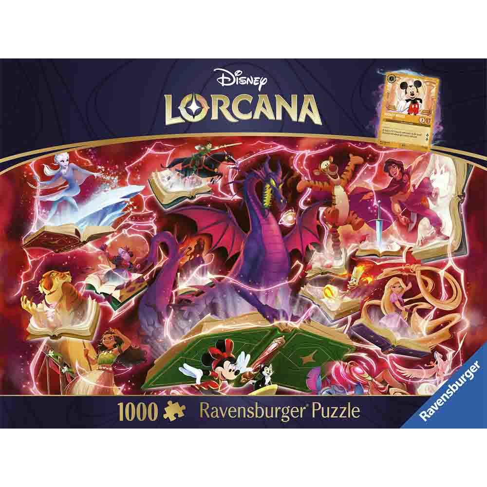 Ravensburger - Disney Lorcana - Glimmers of the Realm: Ruby - 1000 brikker