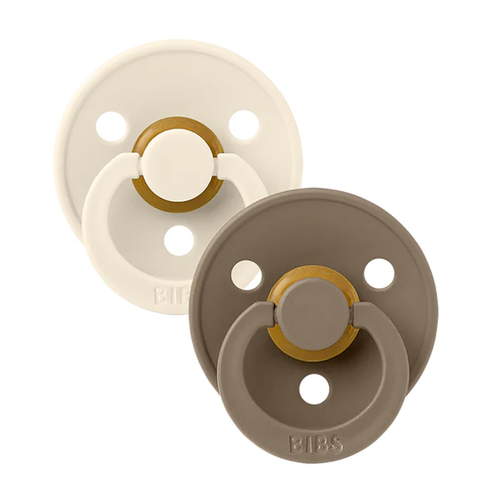 BIBS - Colour 2 Pack - Ivory/Dark Oak - STR. 2