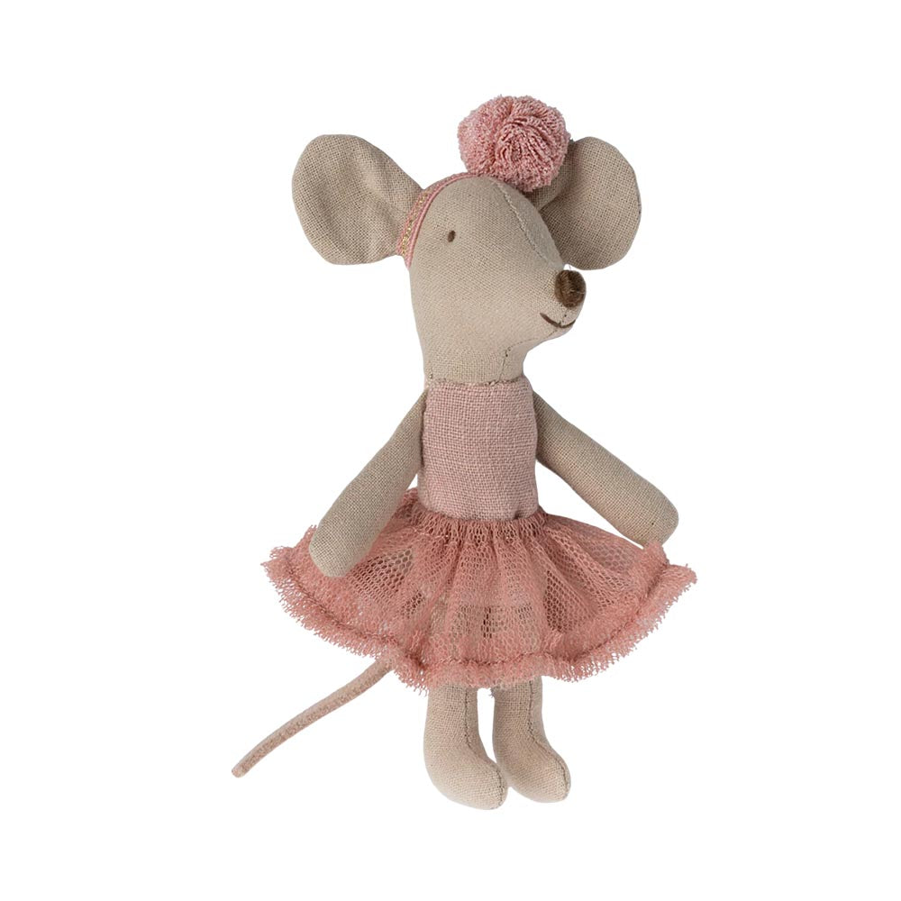 Maileg - Ballerina mus, Lillesøster - Rosa