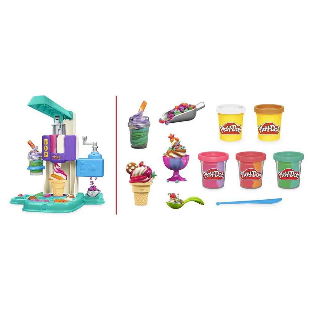Play-Doh - Rainbow Swirl Ice Cream Playset