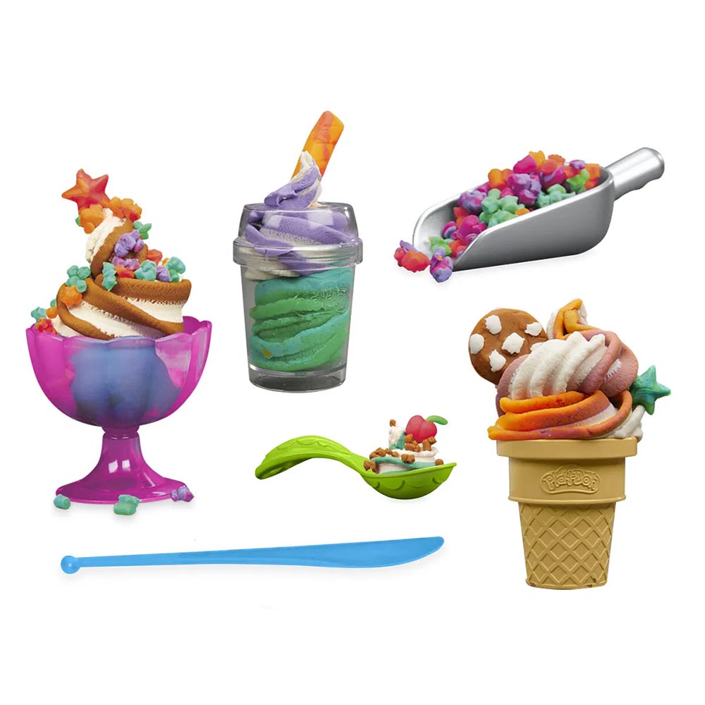 Play-Doh - Rainbow Swirl Ice Cream Playset