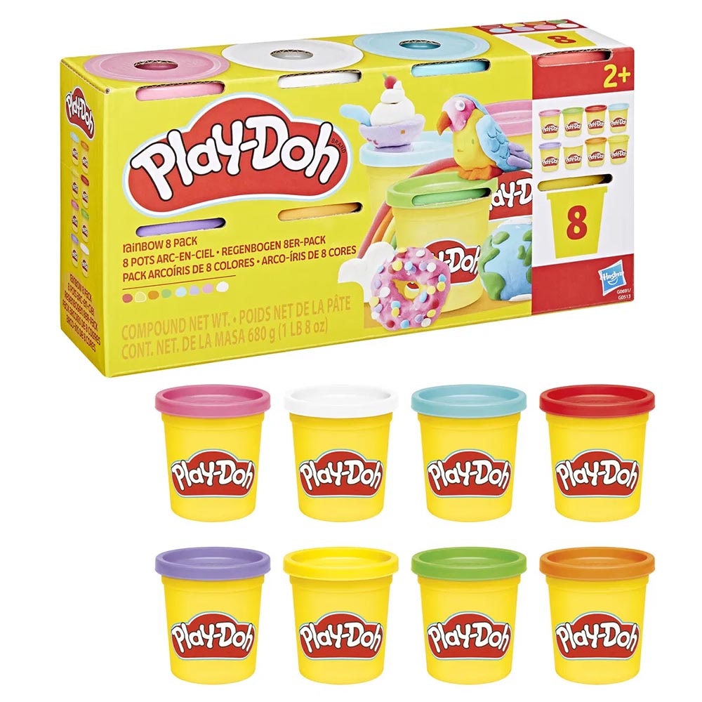 Play-Doh - Rainbow 8 Pack Solid 680G