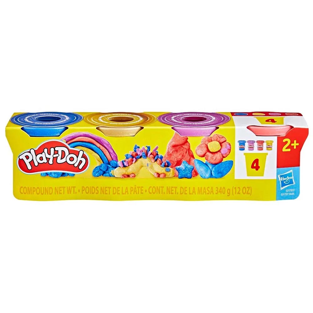 Play-Doh - Shimmery Metallics 4 Pack 340G