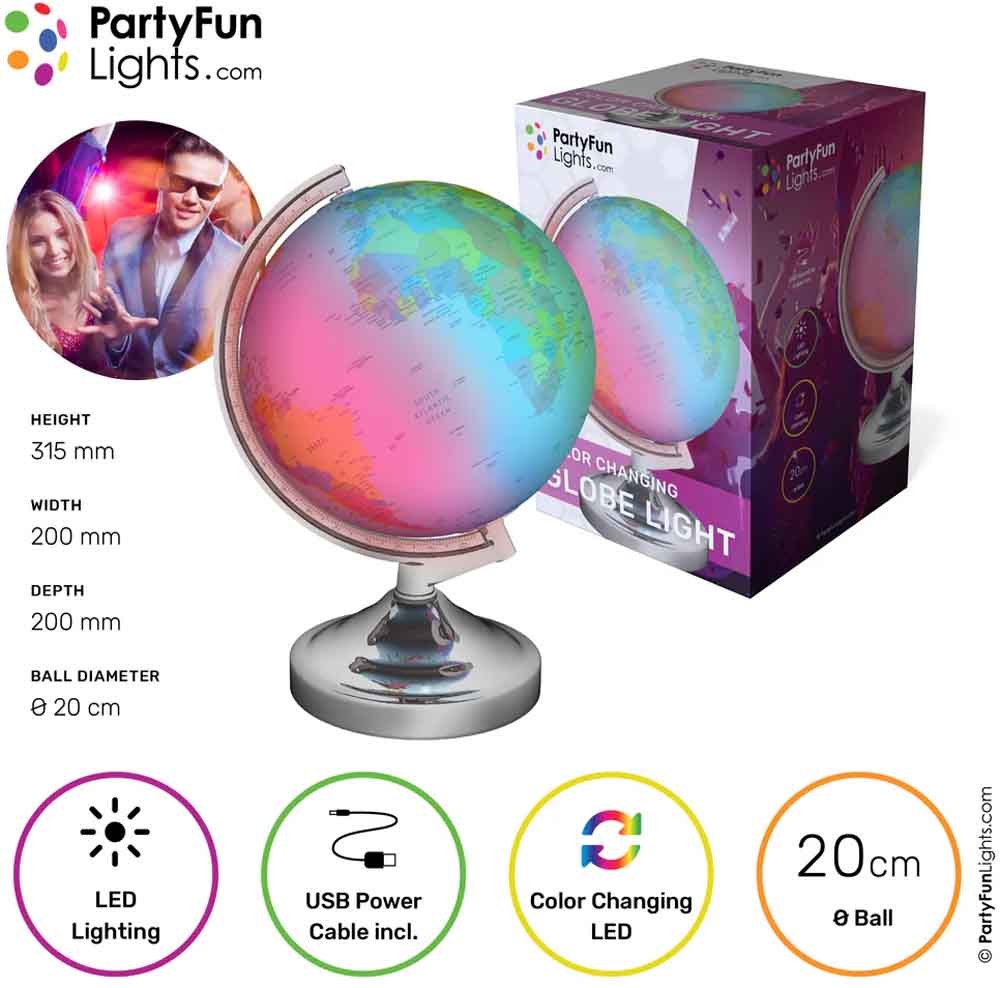 Party Funlight - GLOBE LAMP - COLOR CHANGING - 5V