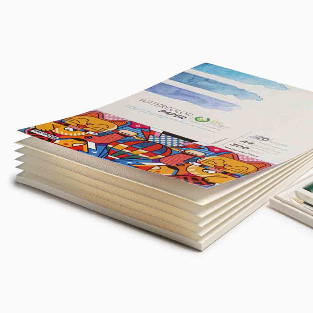Carioca - PLUS - Vandfarve blok 300g - A4 - 20 sider