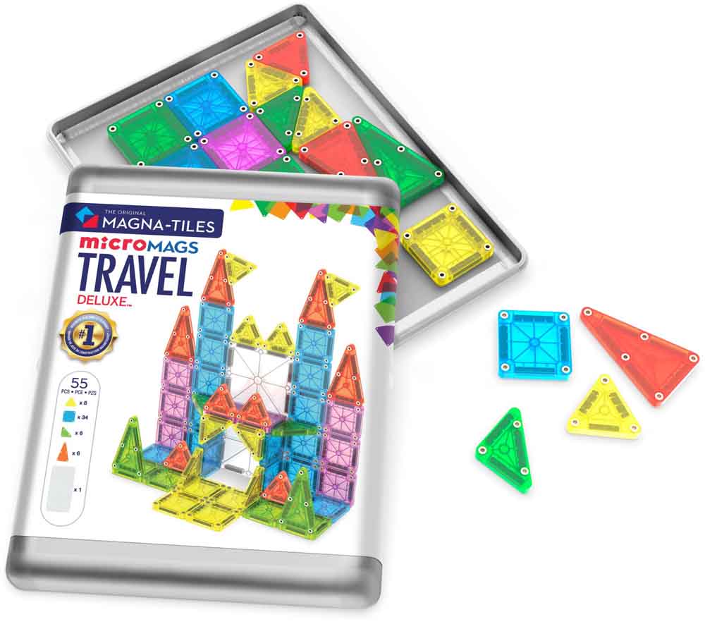 Magna-Tiles - microMAGS Deluxe rejsesæt 55 dele