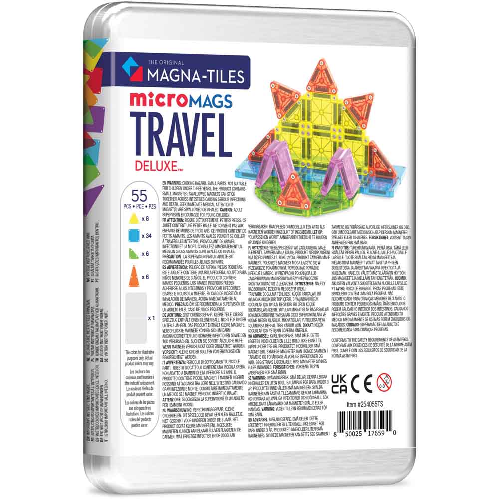 Magna-Tiles - microMAGS Deluxe rejsesæt 55 dele