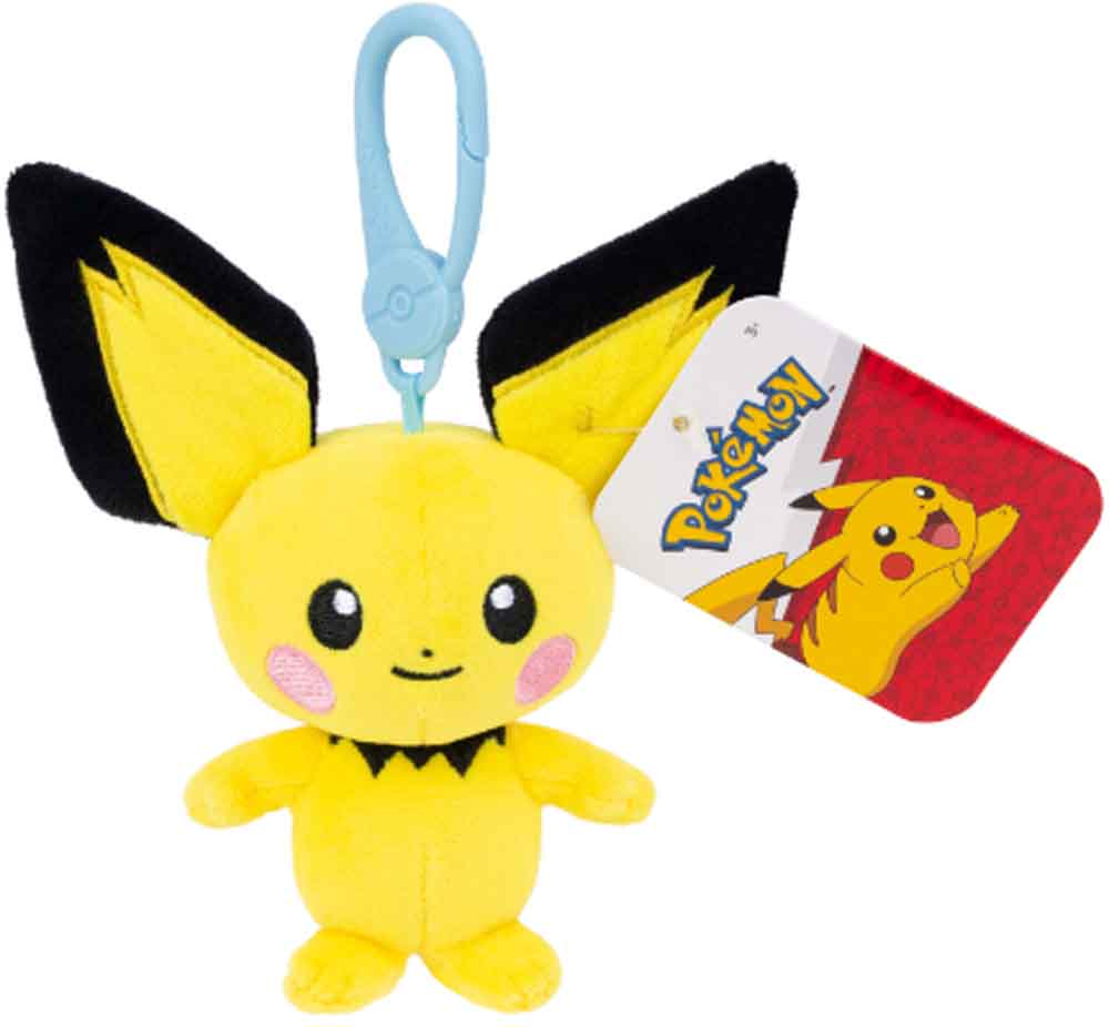 Pokemon - Clip-On Plush – 9 cm - Pichu