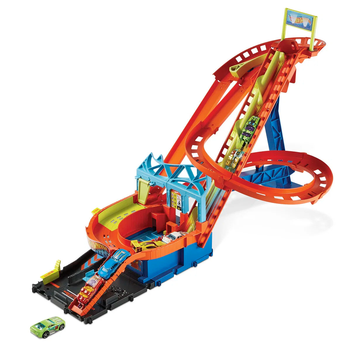 Hot Wheels - City Roller Coaster Rally with 5 Cars