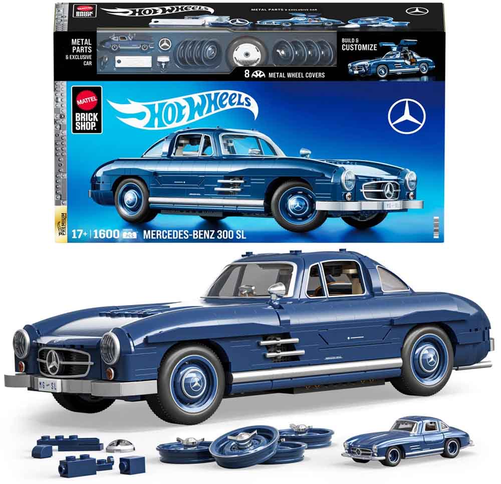 Hot Wheels - Brick Shop Premium Series Mercedes-Benz 300SL
