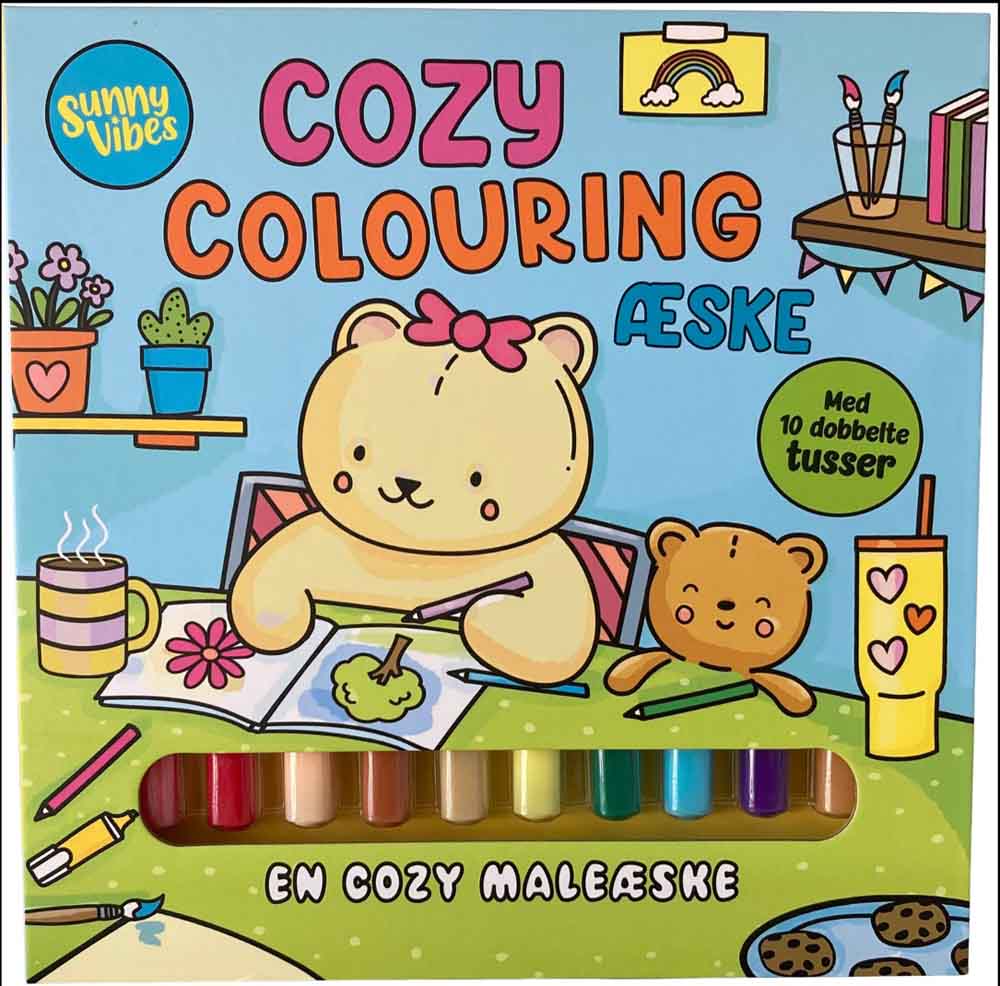 Forlaget Tukan - Sunny Vibes: Cozy Colouring Æske